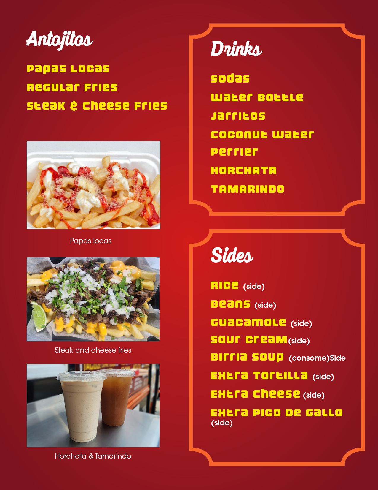 Menu – Sabor Express Grill